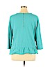 Talbots 100% Cotton Green Long Sleeve Top Size XL - photo 2