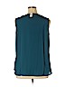 Talbots 100% Polyester Teal Sleeveless Blouse Size 1X - photo 2