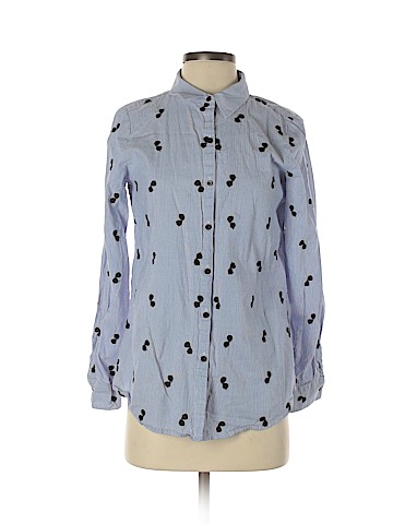 Karl Lagerfeld Paris Long Sleeve Button-Down Shirt (view 1)