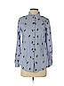 Karl Lagerfeld Paris 100% Cotton Blue Long Sleeve Button-Down Shirt Size S (petite) - photo 1