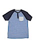 Ruff Hewn 100% Cotton Color Block Blue Short Sleeve Henley Size L (youth) - photo 1