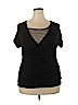 Lauren by Ralph Lauren Black Short Sleeve Top Size 2X - photo 1