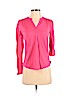 H&M 100% Polyester Pink 3/4 Sleeve Top Size XS - photo 1