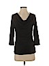 PREMISE Black 3/4 Sleeve Top Size S - photo 1