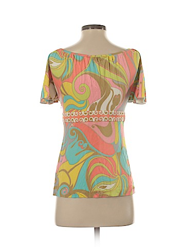 Trina Turk Short Sleeve Silk Top (view 2)