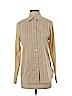 Armani Collezioni 100% Cotton Tan Long Sleeve Button-Down Shirt Size 8 - photo 1