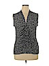 White House Black Market Black Sleeveless Top Size XL - photo 1