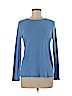 Talbots 100% Cotton Blue Long Sleeve T-Shirt Size M (petite) - photo 1
