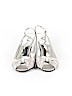 Nina 100% Leather Gray Heels Size 11 - photo 2