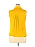 Ann Taylor LOFT 100% Polyester Yellow Sleeveless Top Size XL (petite) - photo 2