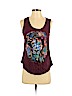 Lucky Brand 100% Cotton Burgundy Sleeveless Top Size XS - photo 1