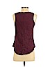 Lucky Brand 100% Cotton Burgundy Sleeveless Top Size XS - photo 2
