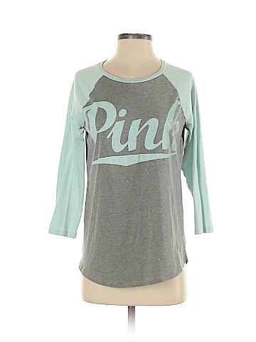 Victoria's Secret Pink 3/4 Sleeve T-Shirt (view 1)