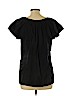 BCBGMAXAZRIA 100% Cotton Black Short Sleeve Blouse Size L - photo 2