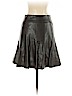 Ann Taylor 100% Polyester Black Faux Leather Skirt Size 00 (petite) - photo 2
