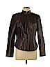 Doncaster 100% Leather Brown Leather Jacket Size 12 - photo 1