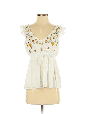 Blue Rain Sleeveless Blouse (view 1)