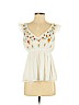 Blue Rain 100% Polyester Ivory Sleeveless Blouse Size S - photo 1
