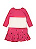 Lands' End Polka Dots Color Block Pink Dress Size L (kids) - photo 1