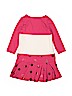 Lands' End Polka Dots Color Block Pink Dress Size L (kids) - photo 2