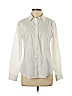 Ellen Tracy 100% Cotton White Long Sleeve Button-Down Shirt Size M - photo 1
