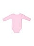 American Apparel 100% Cotton Pink Long Sleeve Onesie Size 12-18 mo - photo 2