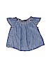 Gap Kids 100% Cotton Solid Blue Sleeveless Blouse Size 6-12 mo - photo 1