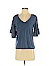 Ann Taylor Blue Short Sleeve Top Size S - photo 1