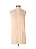 Vince. Pink Sleeveless Button-Down Shirt Size XS - photo 1