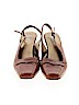Nickels 100% Leather Brown Heels Size 7 1/2 - photo 2