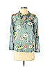 Ann Taylor LOFT Blue Long Sleeve Blouse Size XS (petite) - photo 1