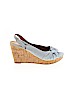 Solanz Blue Wedges Size 9 1/2 - photo 1