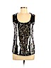 Elie Tahari Gray Sleeveless Silk Top Size M - photo 1