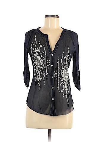 Tiny Long Sleeve Button-Down Shirt (view 1)