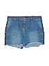 Boden Blue Denim Shorts Size 14 - photo 1