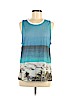 Madewell 100% Cotton Blue Sleeveless Top Size M - photo 1