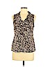 Ann Taylor Brown Sleeveless Blouse Size 8 (petite) - photo 1