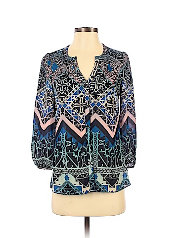 Leifsdottir Long Sleeve Silk Top (view 1)