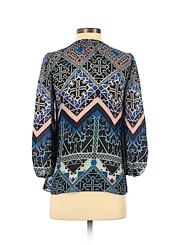 Leifsdottir Long Sleeve Silk Top (view 2)