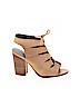 Hinge 100% Leather Tan Heels Size 6 1/2 - photo 1