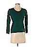Ellen Tracy 100% Merino Extra Fine Wool Green Wool Pullover Sweater Size S - photo 1