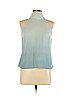 Talbots 100% Silk Blue Sleeveless Silk Top Size 10 (petite) - photo 1