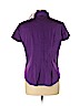 New York & Company Purple Short Sleeve Button-Down Shirt Size L - photo 2