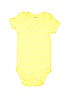 Carter's 100% Cotton Yellow Short Sleeve Onesie 9-12 MO / 12 MO - photo 1