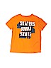 Crazy 8 Graphic Orange Short Sleeve T-Shirt Size 5 - 6 - photo 1