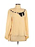 Nanette Lepore 100% Silk Ivory Long Sleeve Silk Top Size 8 - photo 1