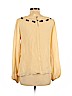 Nanette Lepore 100% Silk Ivory Long Sleeve Silk Top Size 8 - photo 2