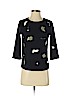 Bianca Nero Black 3/4 Sleeve Top Size S - photo 1