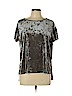 Rebecca Minkoff Gray Short Sleeve Top Size L - photo 1