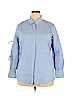 Walter by Walter Baker Blue Long Sleeve Button-Down Shirt Size S - photo 1